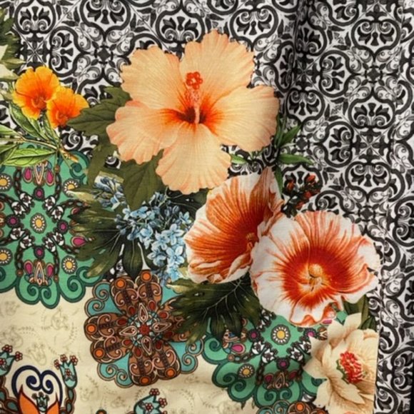 Adidas Farm Rio Floral Patchwork Midi Body-con Dress - Multicolor - Picture 7 of 7